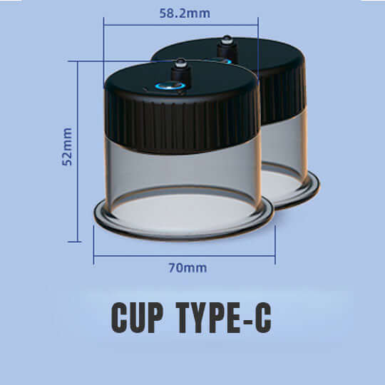 Extra Cups for Fitdash Dynamic Multi-Cupping Device - HALIPAX CUP C