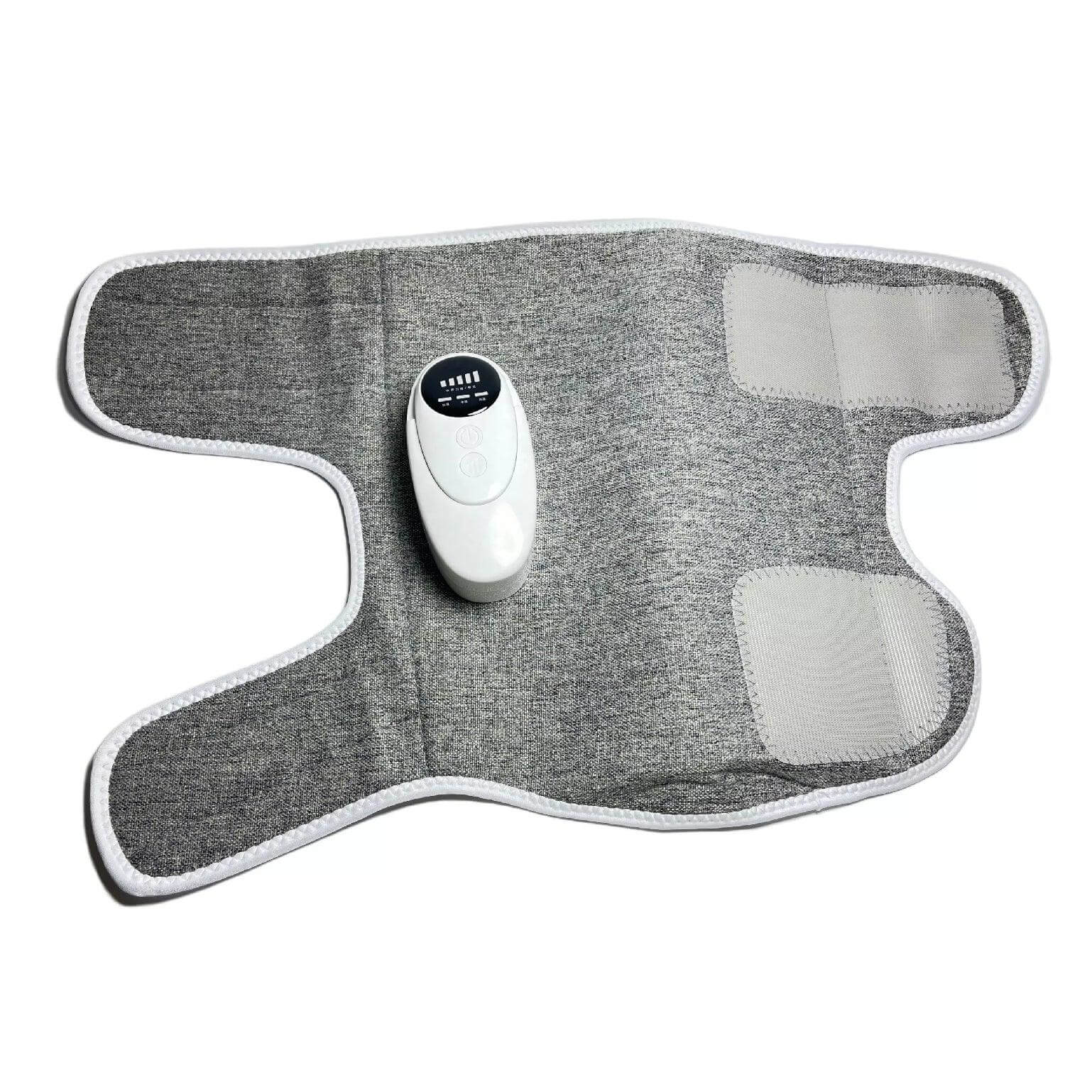 Halipax Calf Massager with a gray fabric and a control device on top, designed for calf recovery.