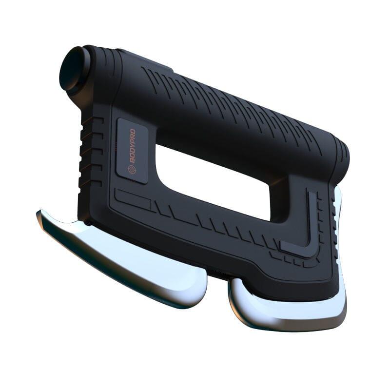 Fitdash Blade Massage Tool with ergonomic grip and curved metal edges for fascia release and tension relief.