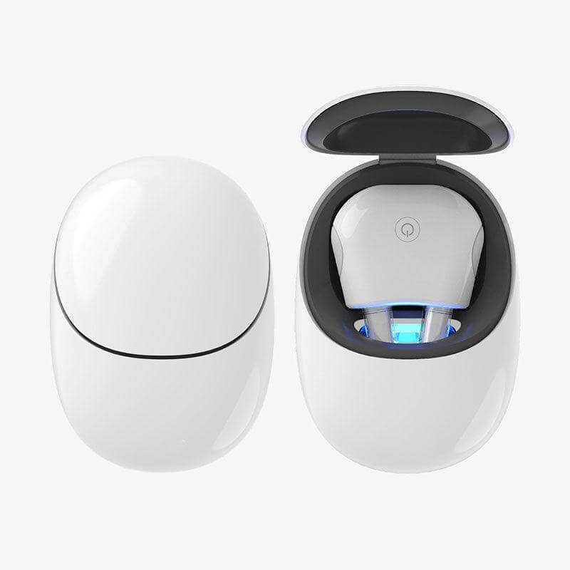 Luminose Nasal Wellness Tool in white case, showing the device with light therapy feature visible.