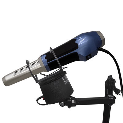 Biomax Motorized Stand supporting a hairdryer for hands-free use and easy positioning