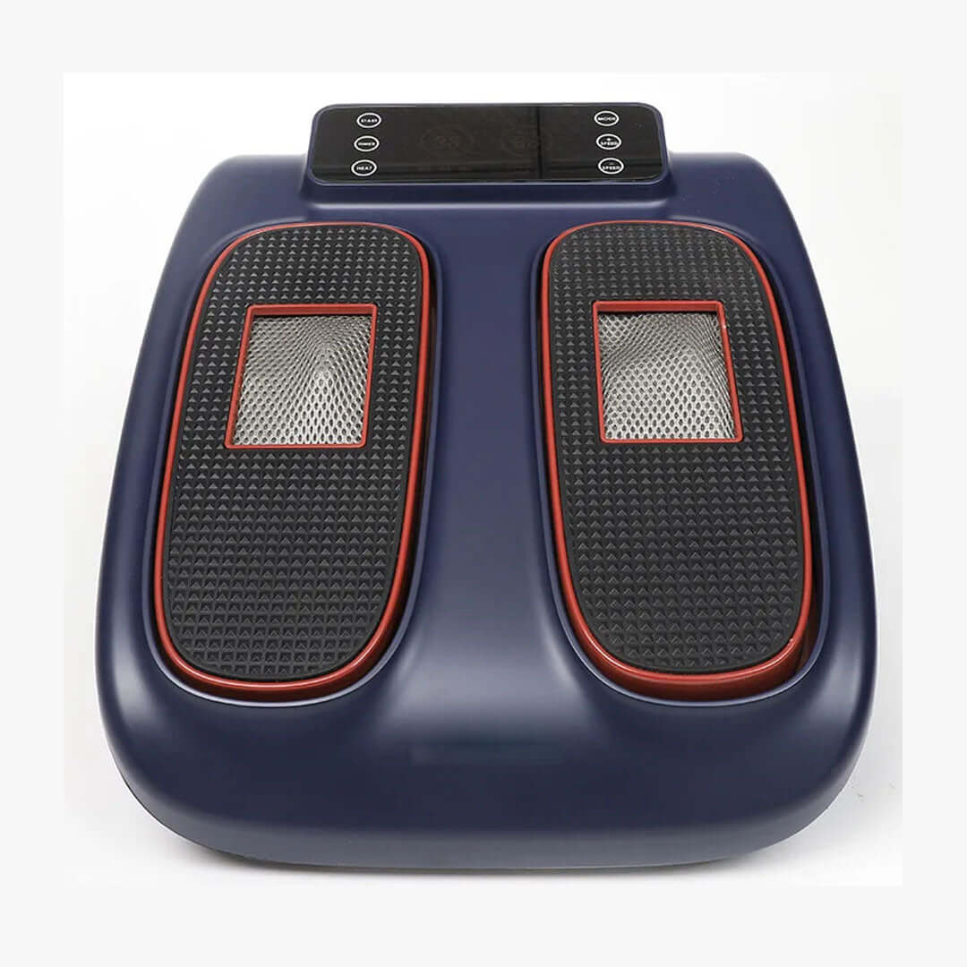 Hali-Life Foot Massager top view showing two foot wells with textured surfaces for comfort.