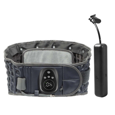 Hyperbelt Elite Traction Belt featuring a front control panel and attached adjustable tubing for comfort.