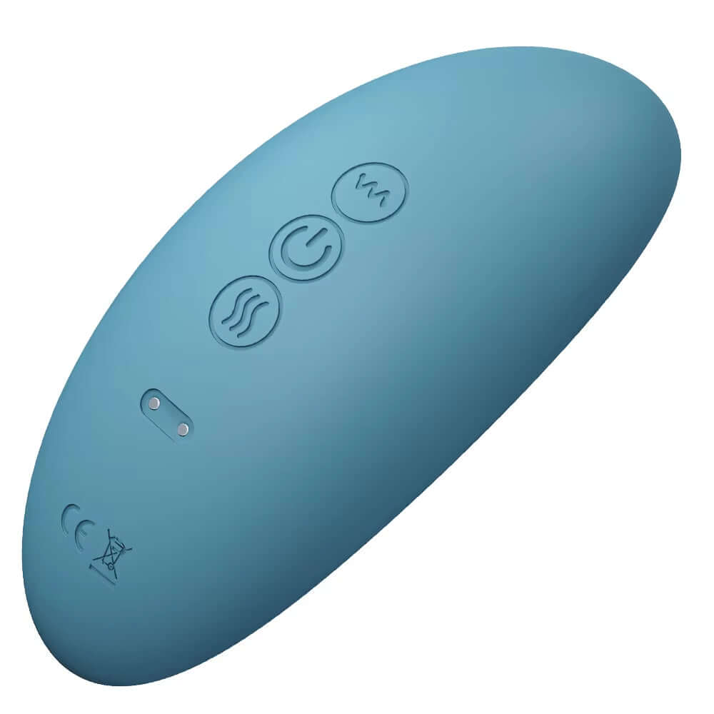 Top view of the JawZen Jaw Massager showing control buttons and sleek design.