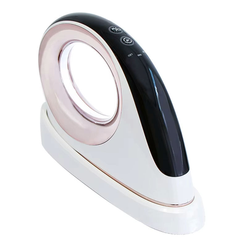 SculptPro Body Sculpting Iron for home use, featuring a sleek design and controls for RF, Red Light, and Microcurrent therapy.