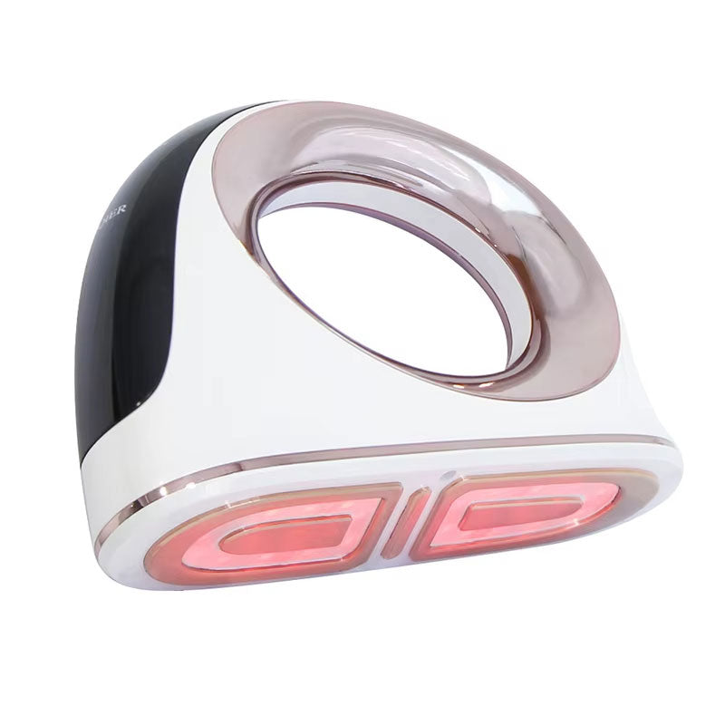 SculptPro Body Sculpting Iron, compact device for skin smoothing and body toning at home, featuring RF and red light technology.