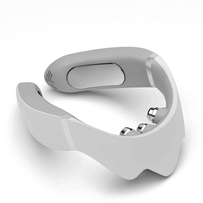 Asmenix Smart Neck Massager design showcasing a sleek, ergonomic neck wrap with controls.