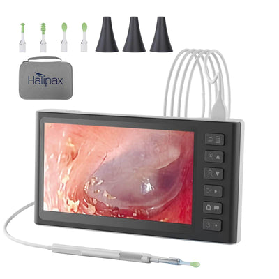 HALIPAX 7-inch digital ear camera with IPS screen and camera probe