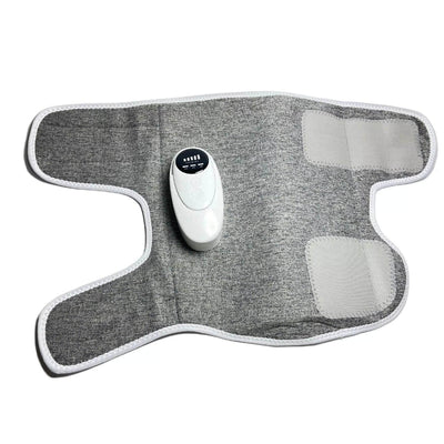 Halipax Calf Massager with a gray fabric and a control device on top, designed for calf recovery.
