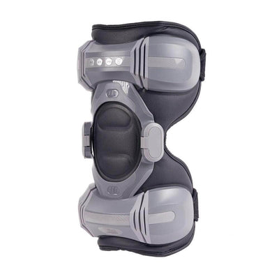 FlexWave Air Knee Massager showing a sleek design with adjustable straps and control buttons.