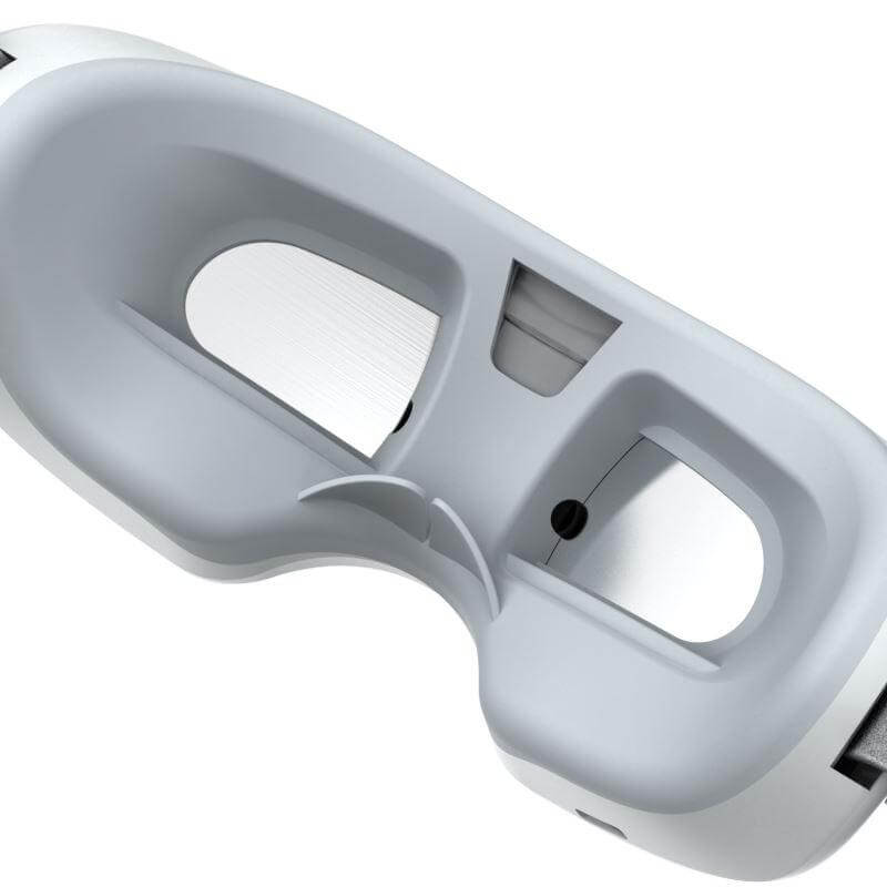 Close-up view of the Halipax Micro Steam Eye Cover showing the interior design and vents for steam release.