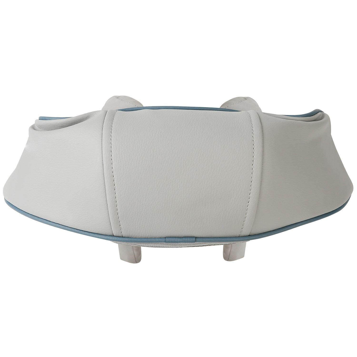 KLAX 5D Shiatsu Massager viewed from above, showcasing its ergonomic design and soft material.