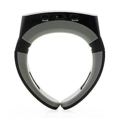 Front view of Halipax Dual-Light Neck Device showing control buttons for easy operation.