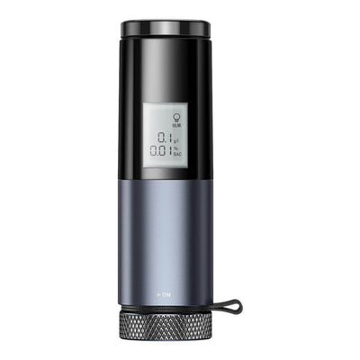 Halipax-S20 Smart Breathalyzer with a digital display indicating blood alcohol content levels.