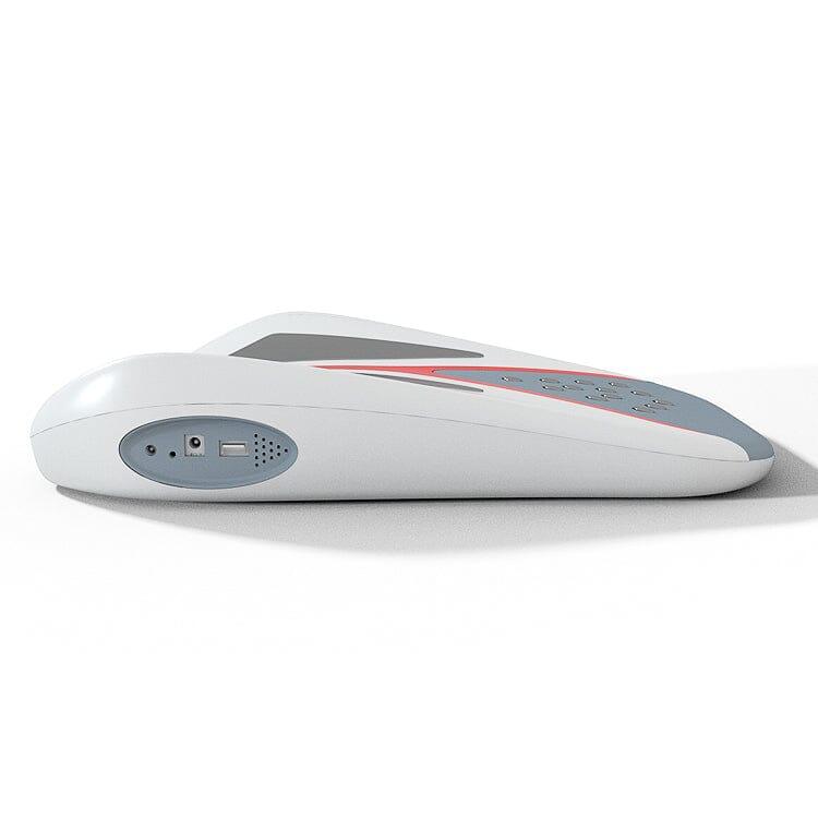 OsitoTrax Smart Back Massager side view showcasing design and functional buttons for back support.